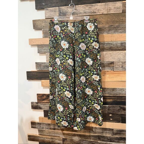 Gudrun Sjoden Pants - Gudrun Sjoden linen floral pants size Large